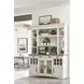 Americana Modern Cotton 69" Quartz Insert Buffet with Display Hutch