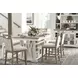 Americana Modern Cotton 72" Extendable Counter Height Dining Table