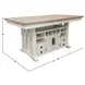 Americana Modern Cotton 72" Extendable Counter Height Dining Table