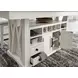 Americana Modern Cotton 72" Extendable Counter Height Dining Table
