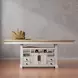 Americana Modern Cotton 72" Extendable Counter Height Dining Table