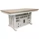Americana Modern Cotton 72" Extendable Counter Height Dining Table