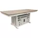 Americana Modern Cotton 72" Extendable Counter Height Dining Table