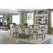 Americana Modern Cotton 88" Trestle Extendable Dining Table