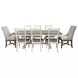 Americana Modern Cotton 88" Trestle Extendable Dining Table