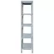 Danielle Painted Light Blue Decorative Back Rattan Etagere