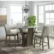 Simms Gray 54" Round Counter Height Dining Table