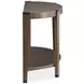 Kaysen Wallaby and Matte Black Demilune Sofa Table