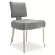 Reserved Seating Pewter Upholstered Side Chair Set of 2