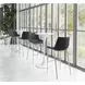 Magnus Black And Brushed Stainless Steel Bar Stool Set Of 2