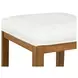 Lindon White Upholstered Counter Height Stool
