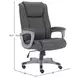 DC-314HD-CHA Charcoal Desk Chair