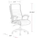 DC-370 Antique Linen Leather Desk Chair