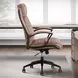 DC-370 Smooth Latte Leather Desk Chair