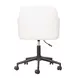 Sydney Cream Upholstered Swivel Desk Chair