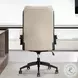 Dunwell Antique Linen Leather Desk Chair