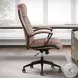 Dunwell Smooth Latte Leather Desk Chair
