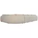 Jules Beige 5 Piece Sectional