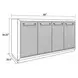 Cedar Fork Smoked Arabica Sideboard