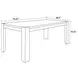 Cedar Fork Smoked Arabica 78" Rectangular Dining Table