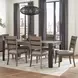 Cedar Fork Smoked Arabica 78" Rectangular Dining Table