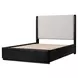 Modena Midnight Blue and Cream Full Upholstered Panel Bed
