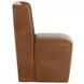Marbella Tobacco Tan Upholstered Wheeled Dining Chair