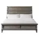 Forge Brushed Steel King Panel Bed