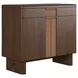 Verge Handcrafted Walnut and Cream Upholstered Panel Bedroom Set