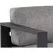Tavira Lanikai Salt and Pepper Performance Fabric Upholstered Outdoor Arm Chair