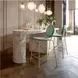 Odessa Green And Gold Counter Height Stool Set of 2