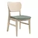 West End Sage Green and Natural Maple Upholstered Side Chair Set of 2