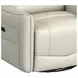 Rodger Del Mar Cream Leather Swivel Glider Power Recliner with USB Charging