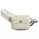 Rodger Del Mar Cream Leather Swivel Glider Power Recliner with USB Charging