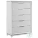 Xena White 5 Drawer Chest
