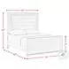 Xena White Full Upholstered Panel Bed