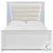 Xena White Queen Upholstered Panel Bed