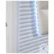 Xena White Queen Upholstered Panel Bed