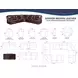 Denver Brown Modular Power Reclining Sectional with USB Charging