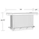 Escape Glazed Natural Oak 78" Bar