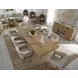 Escape Glazed Natural Oak 84" Extendable Dining Table