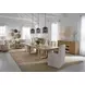 Escape Glazed Natural Oak 84" Extendable Dining Table