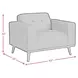 Fate Pebble Tan Upholstered Chair