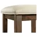 Dex Cream and Cherry Upholstered 4 Piece Bar Table Set with USB Charging