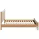 Hadi Beige And Natural Queen Upholstered Panel Bed