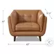 Sorella Cinnamon Brown Top Grain Leather Living Room Set