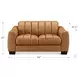Baylor Cinnamon Leather 64" Loveseat