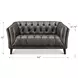 Trix Ash Leather 64" Loveseat