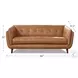 Sorella Cinnamon Leather 84" Sofa