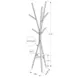 2009 White 6 Hooks Coat Rack